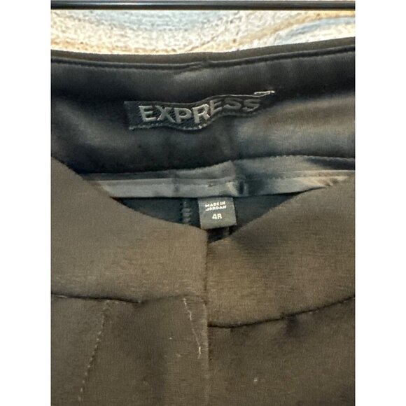 Express Black Slim Fit Dress Pants Size 4R - Picture 3 of 4